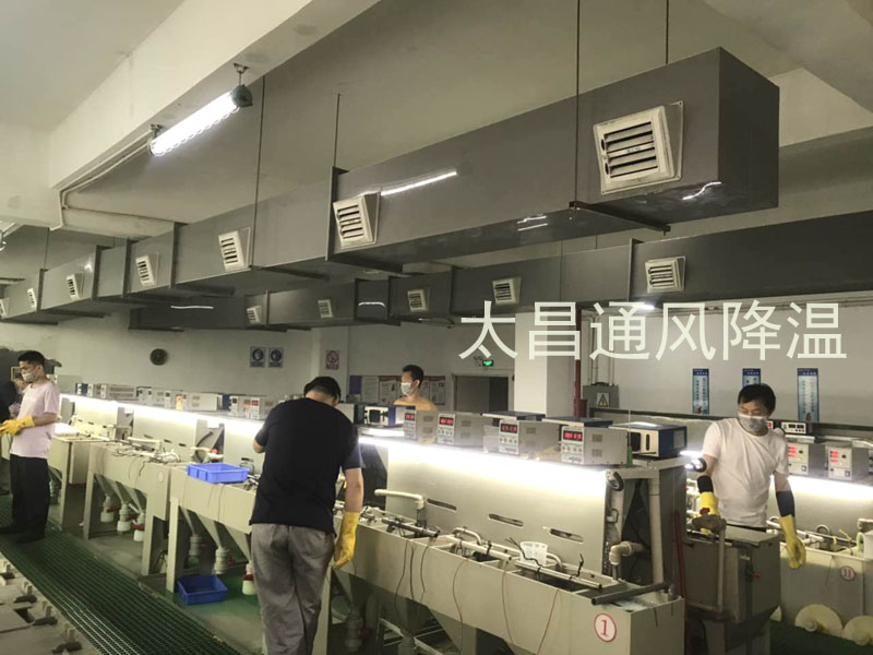 東莞某電鍍車間環(huán)?？照{(diào)降溫案例